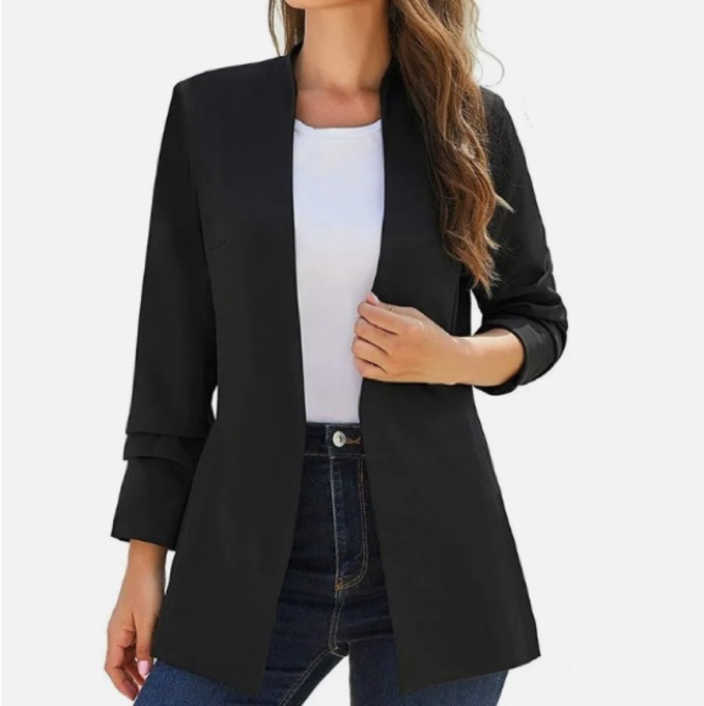 NEW I Love Tyler Madison Lapel Black Blazer Size L